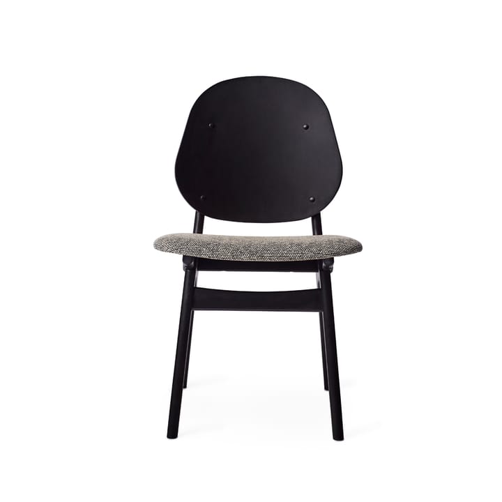 Noble chair - Fabric graphic sprinkles, black lacquered beech legs - Warm Nordic