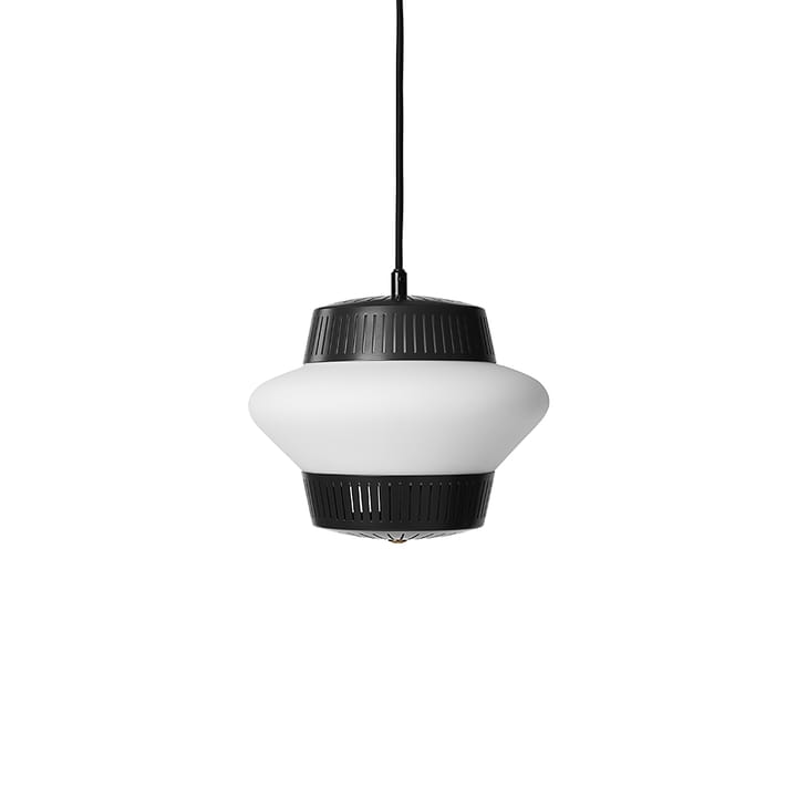 Opal Arch pendant lamp - Black noir, sandblasted opal - Warm Nordic