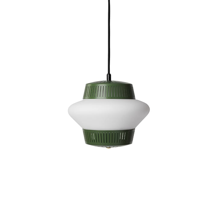 Opal Arch pendant lamp - Pine green, sandblasted opal - Warm Nordic