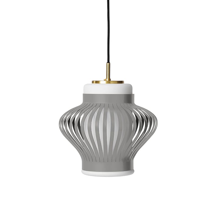 Opal Lamella pendant lamp - Sky grey, sandblasted opal - Warm Nordic