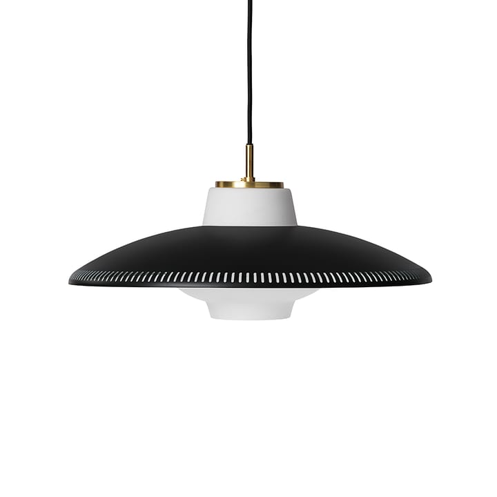 Opal Shade pendant lamp - Black noir, sandblasted opal - Warm Nordic