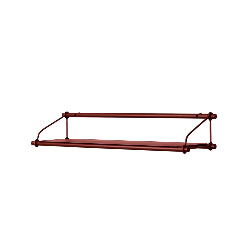 Parade shelf, Oxide red, 1 shelf Warm Nordic