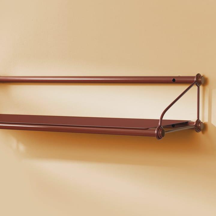 Parade shelf, Oxide red, 1 shelf Warm Nordic