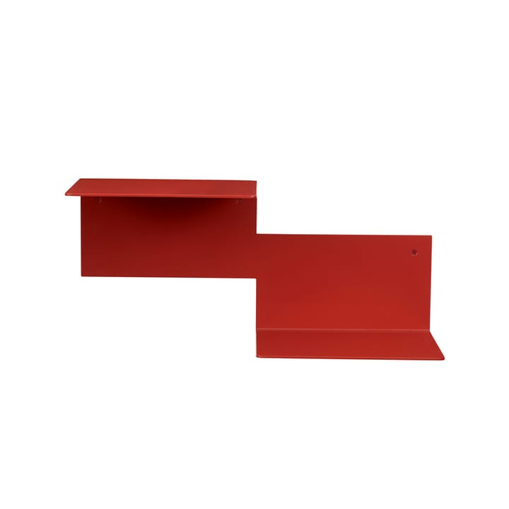Repeat shelf - Rusty red, left - Warm Nordic
