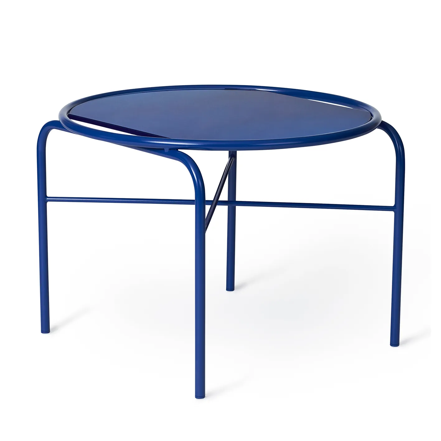 Secant coffee table Ø60 cm, Cobalt blue Warm Nordic
