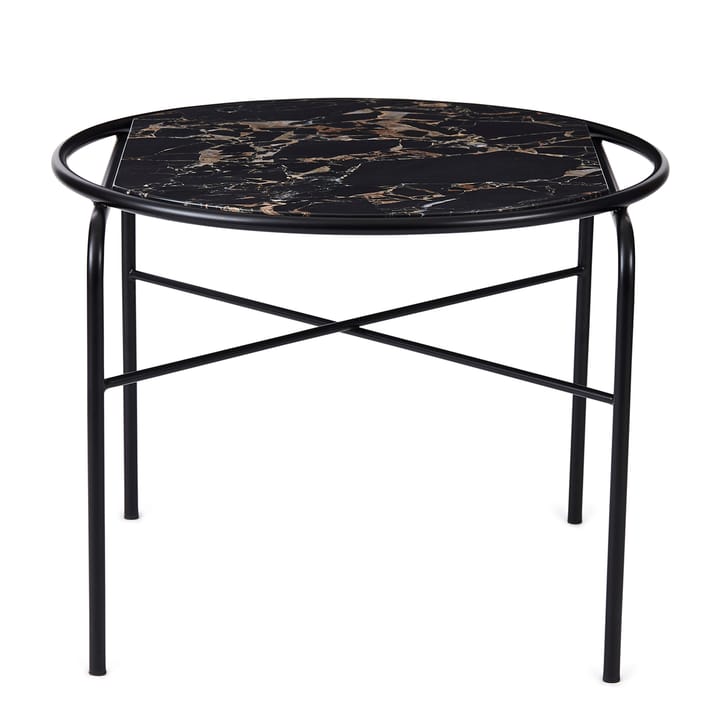 Secant coffee table marble Ø60 cm - Black-gold - Warm Nordic