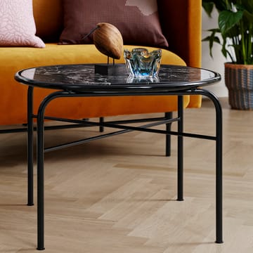 Secant coffee table marble Ø60 cm - Black-gold - Warm Nordic