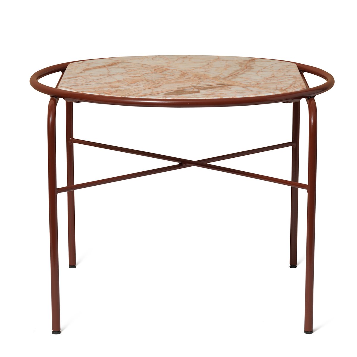 Warm Nordic Secant coffee table marble o60 cm Soft rose