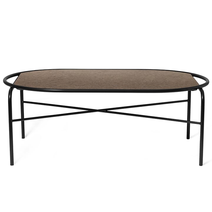 Secant oval coffee table granite - Antique brown - Warm Nordic