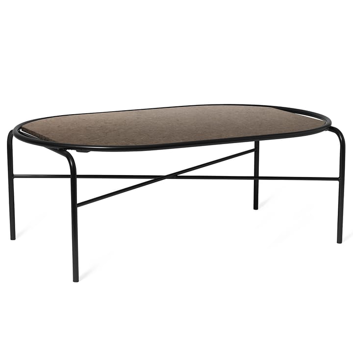 Secant oval coffee table granite - Antique brown - Warm Nordic