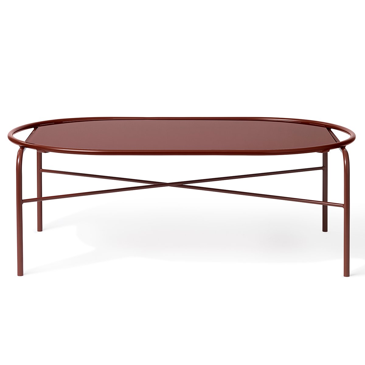 Warm Nordic Secant oval coffee table Redish | Scandinavian Design | Coffee tables | Red