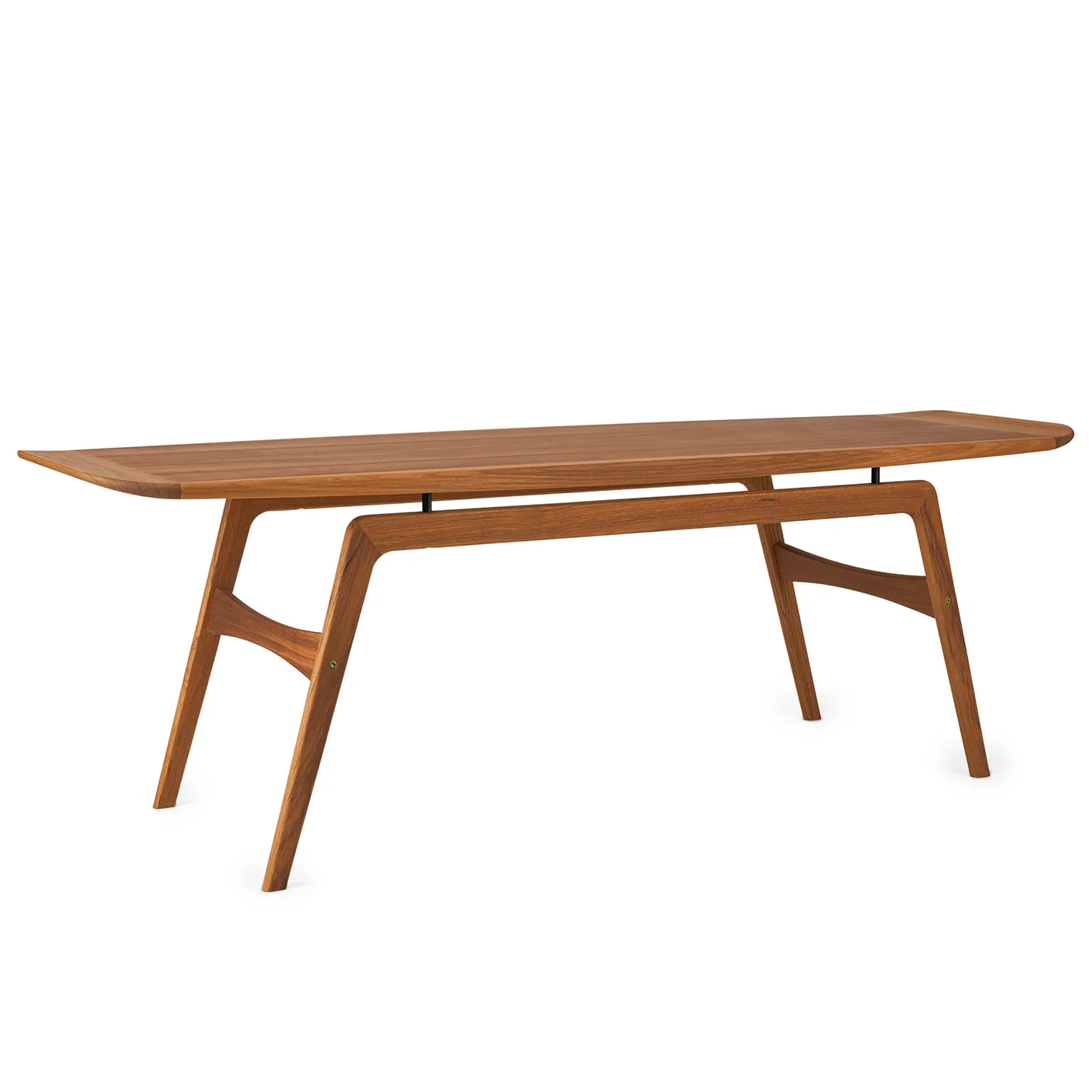 Surfboard Coffee Table 152x52 cm, Teak Warm Nordic