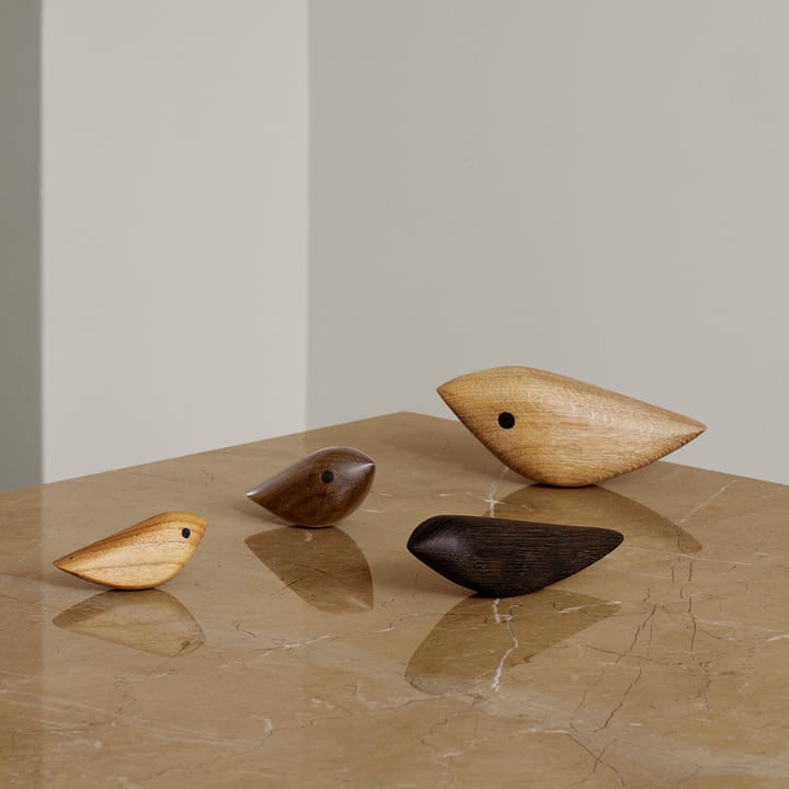 Twirling Bird decoration L, smoked oak Warm Nordic