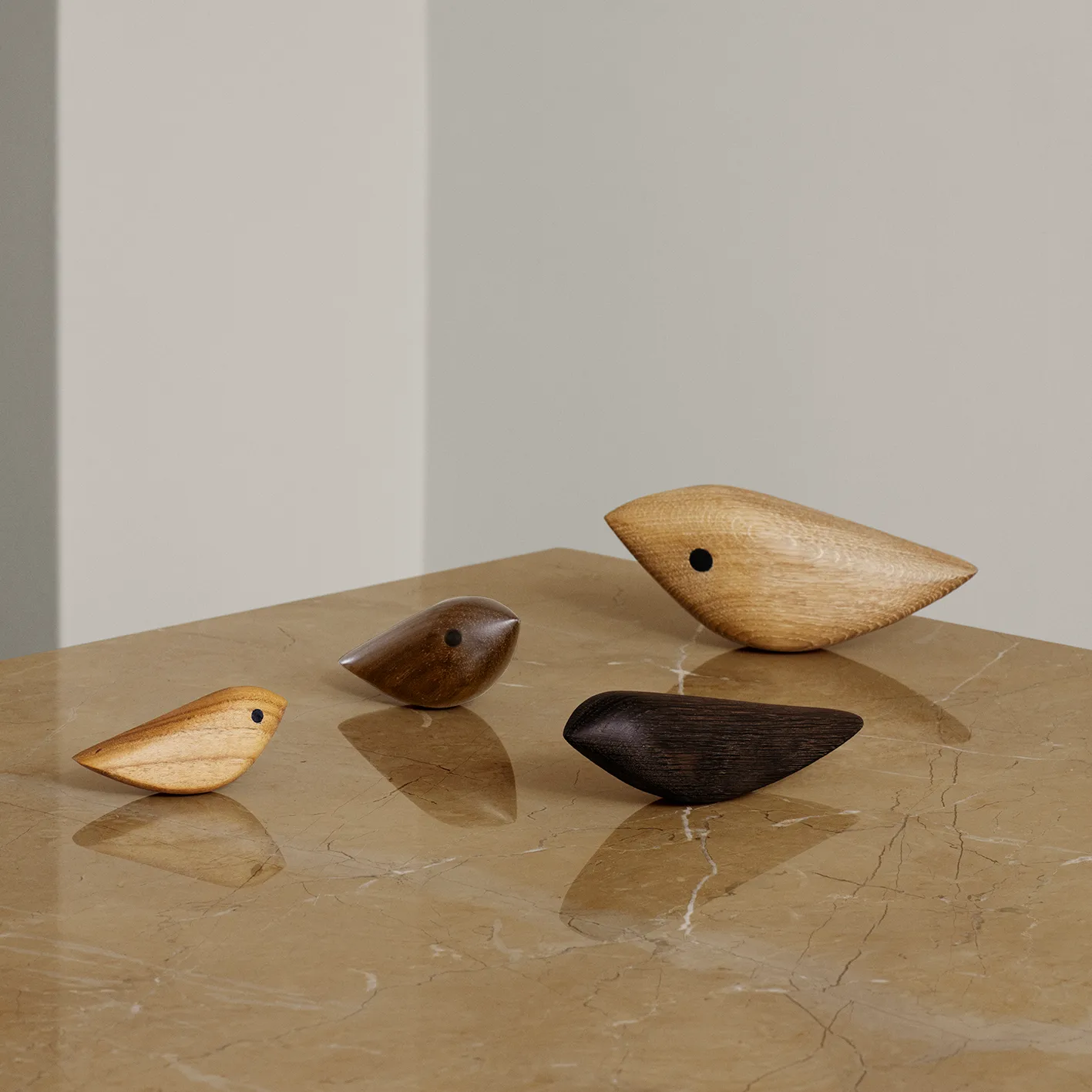 Twirling Bird decoration XL, Oak Warm Nordic