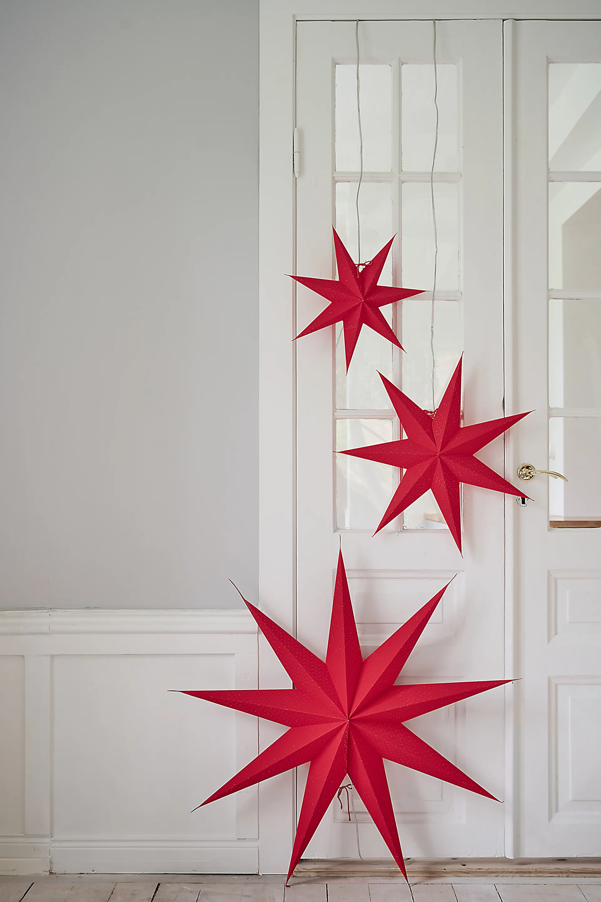 Aino Christmas star slim red, 80 cm Watt & Veke