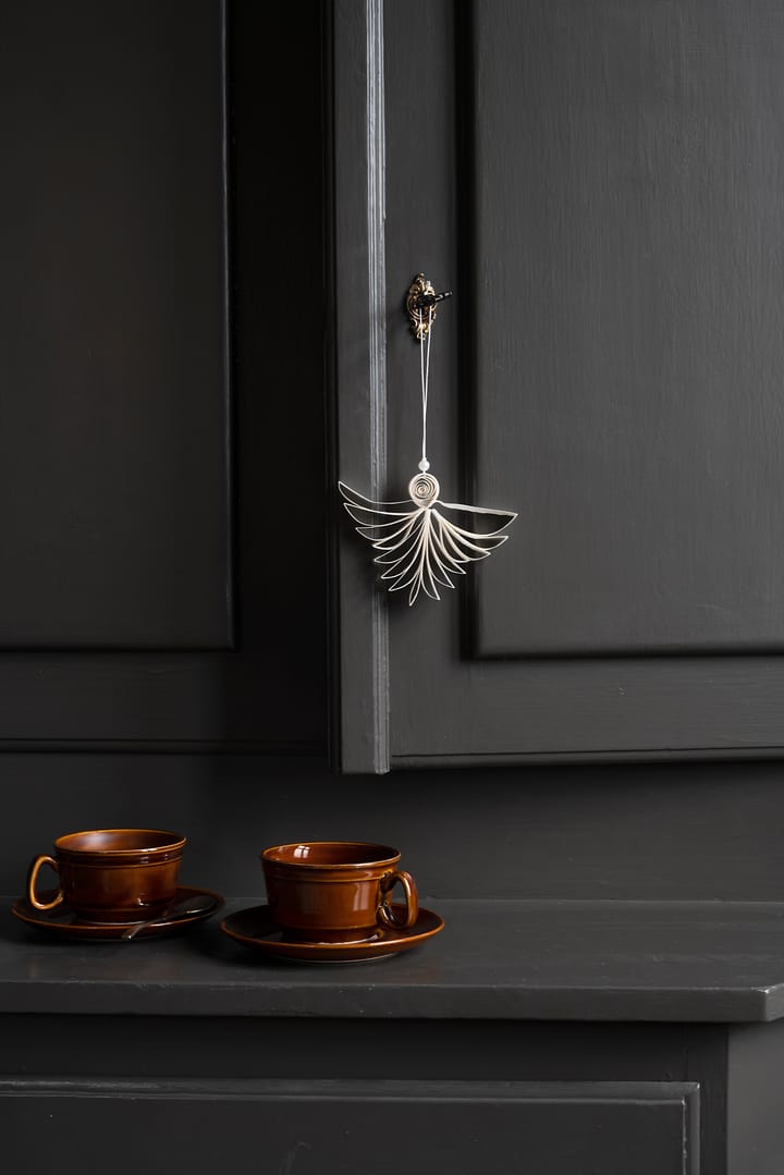 Angel Christmas decoration Ø10 cm, Natural Watt & Veke