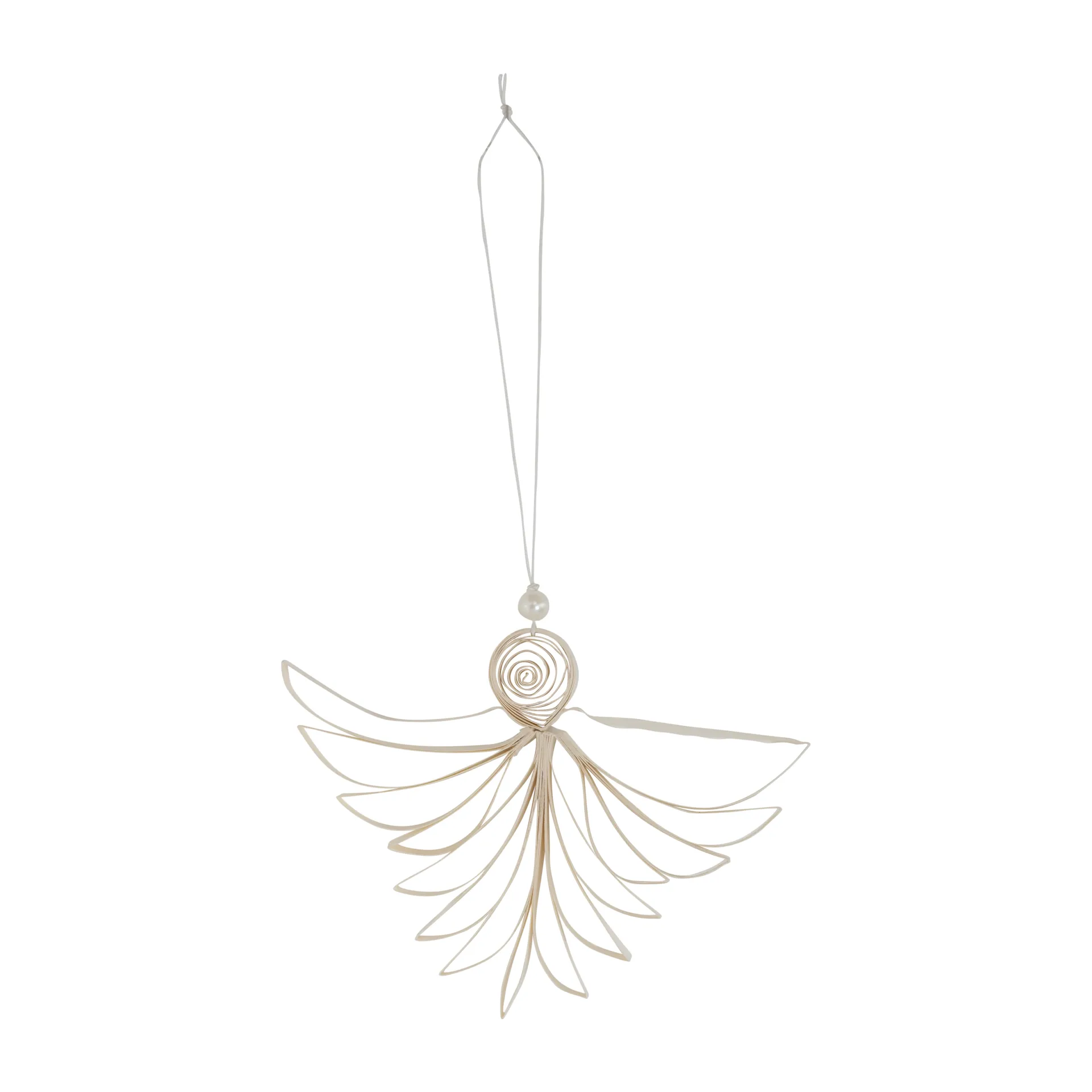 Angel Christmas decoration Ø10 cm, Natural Watt & Veke