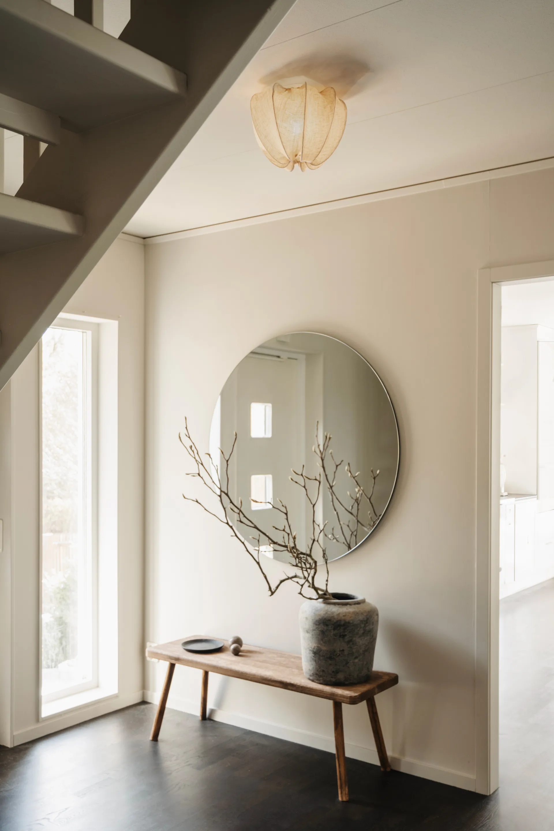 Anna ceiling light mini Ø30 cm, Natural linen Watt & Veke