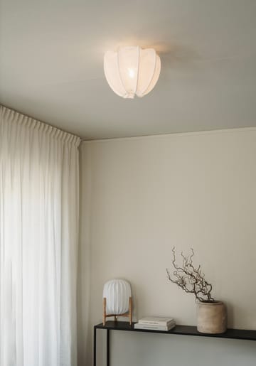 Anna ceiling light mini Ø30 cm - White linen - Watt & Veke