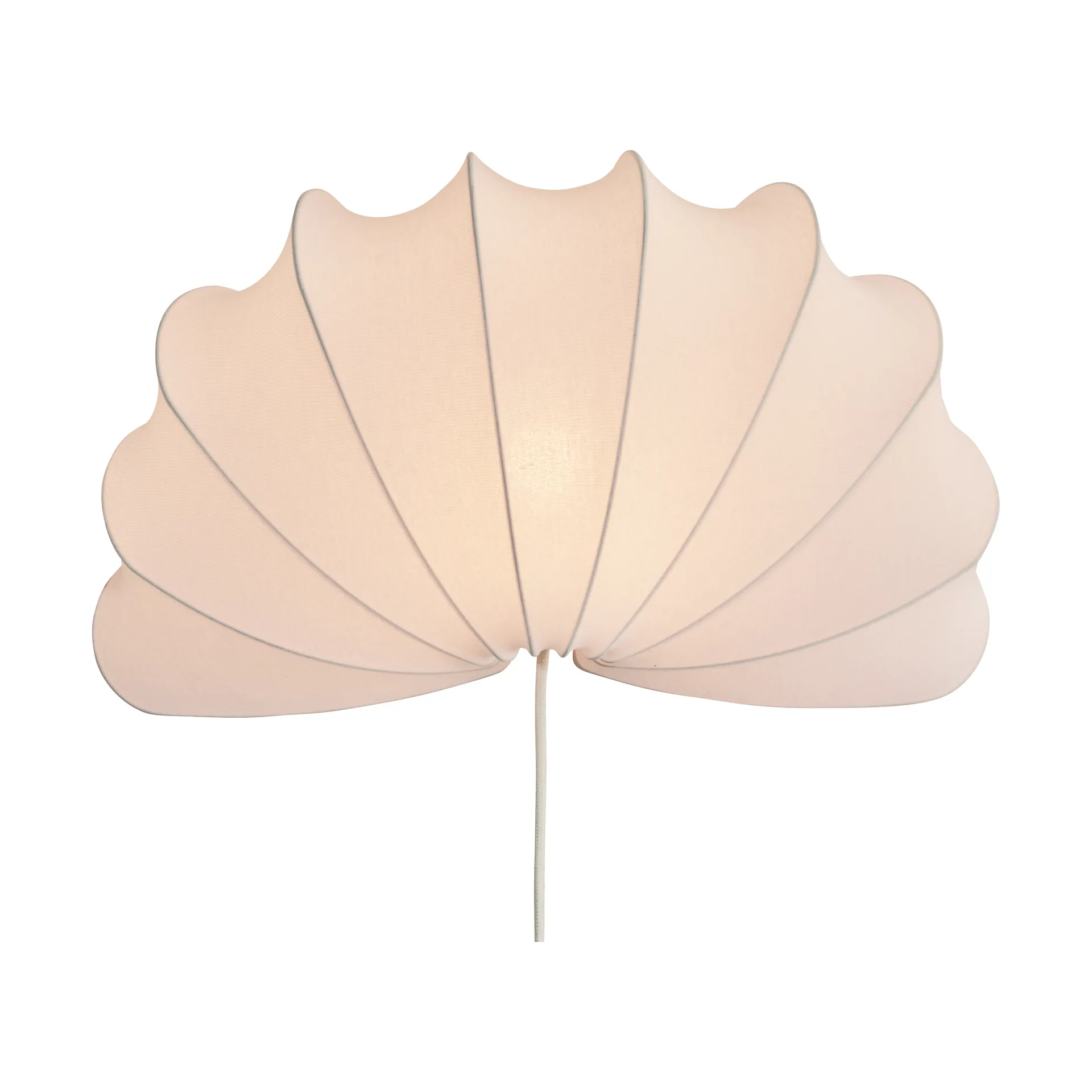 Anna wall lamp L 54 cm, White cotton Watt & Veke