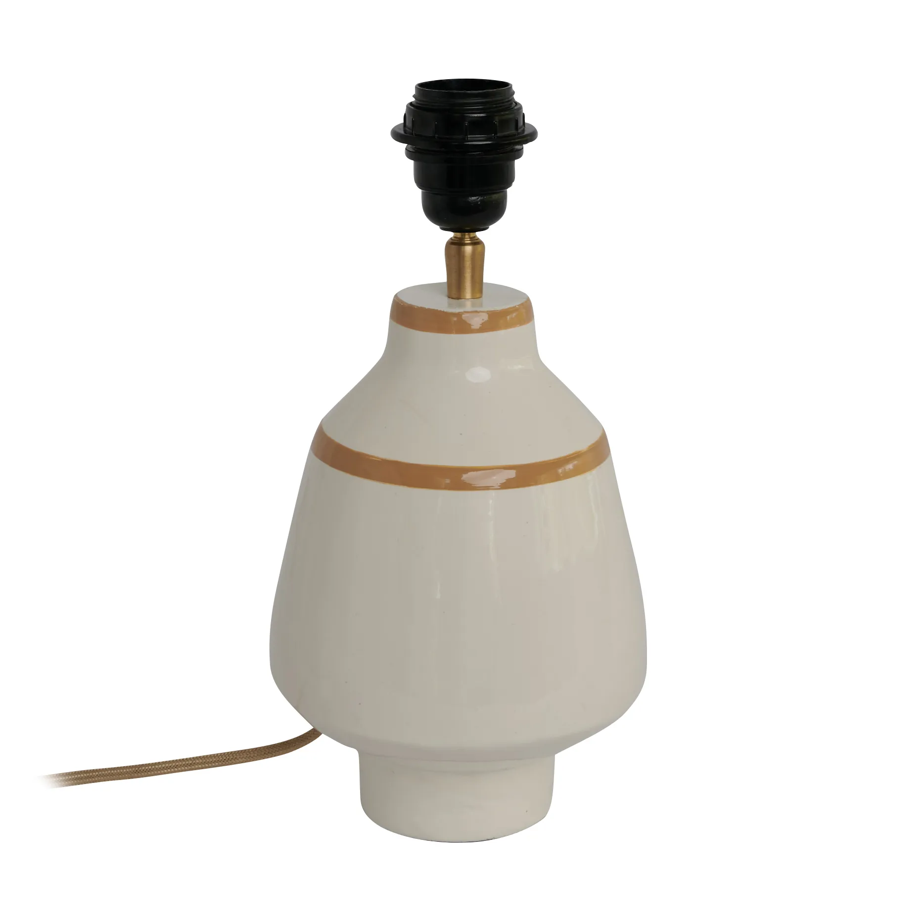 Becky lamp base Ø15x30 cm, White-mustard Watt & Veke