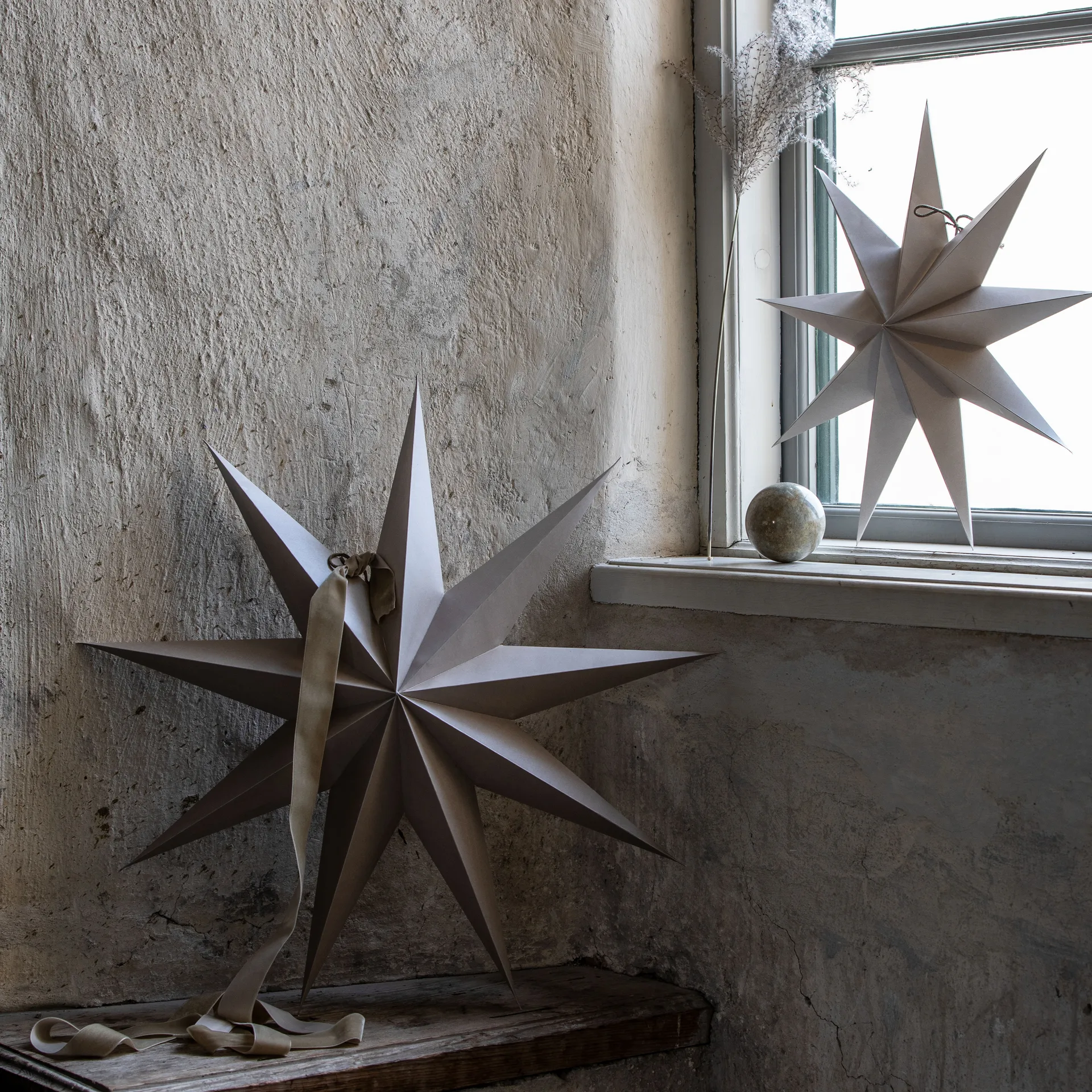 Boris Christmas star 50 cm, dark grey Watt & Veke