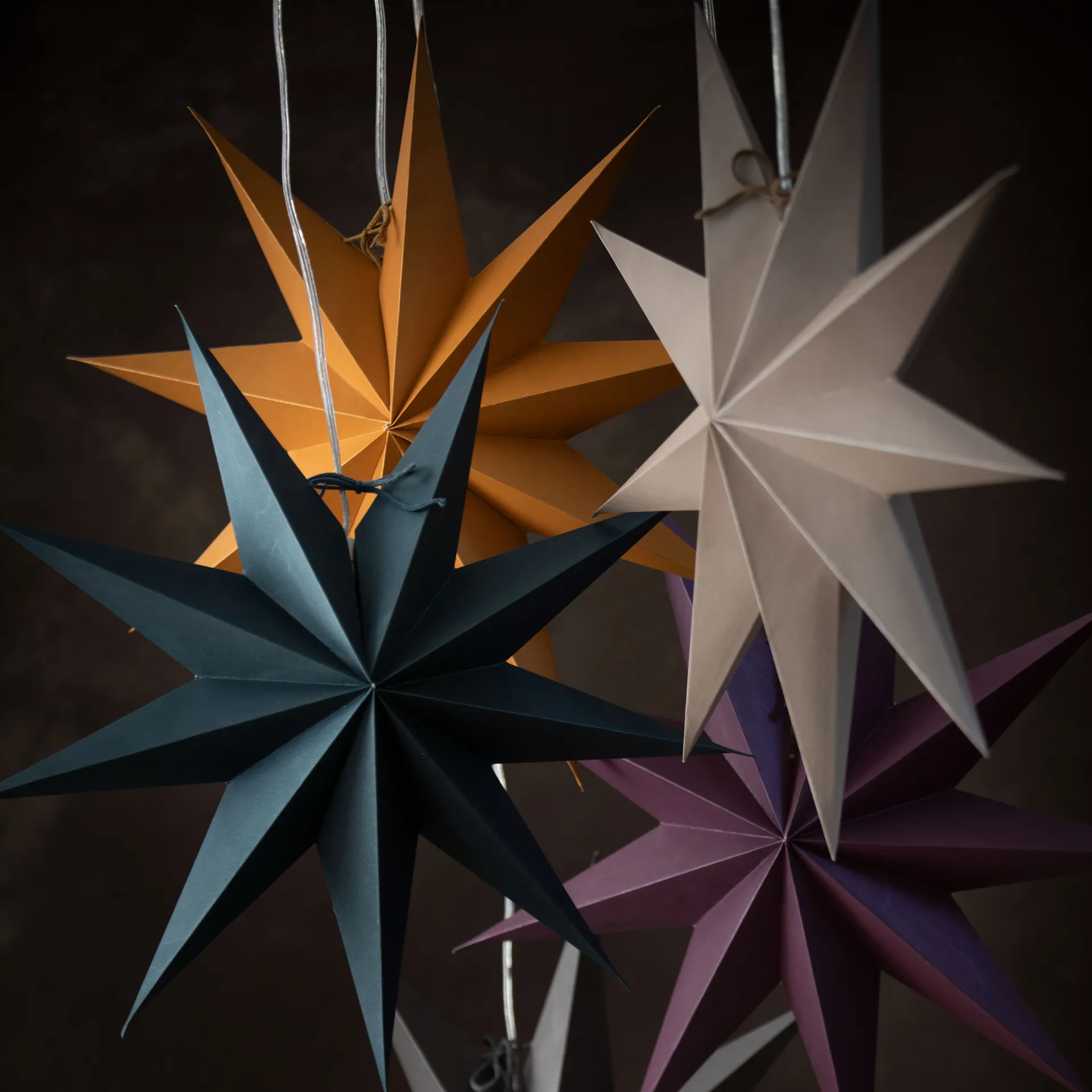 Boris Christmas star 50 cm, petrolium Watt & Veke