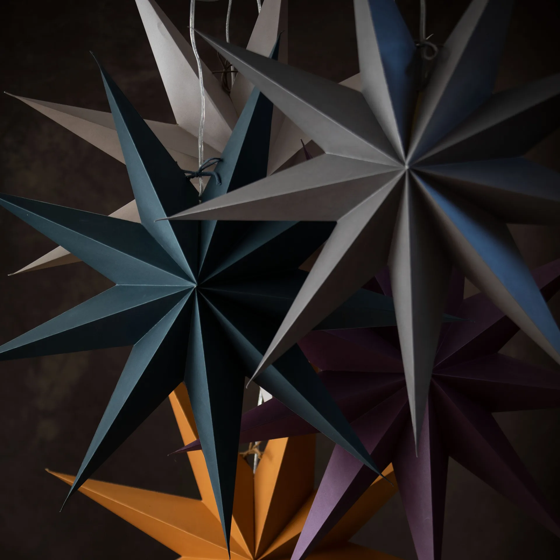 Boris Christmas star 70 cm, petrolium Watt & Veke