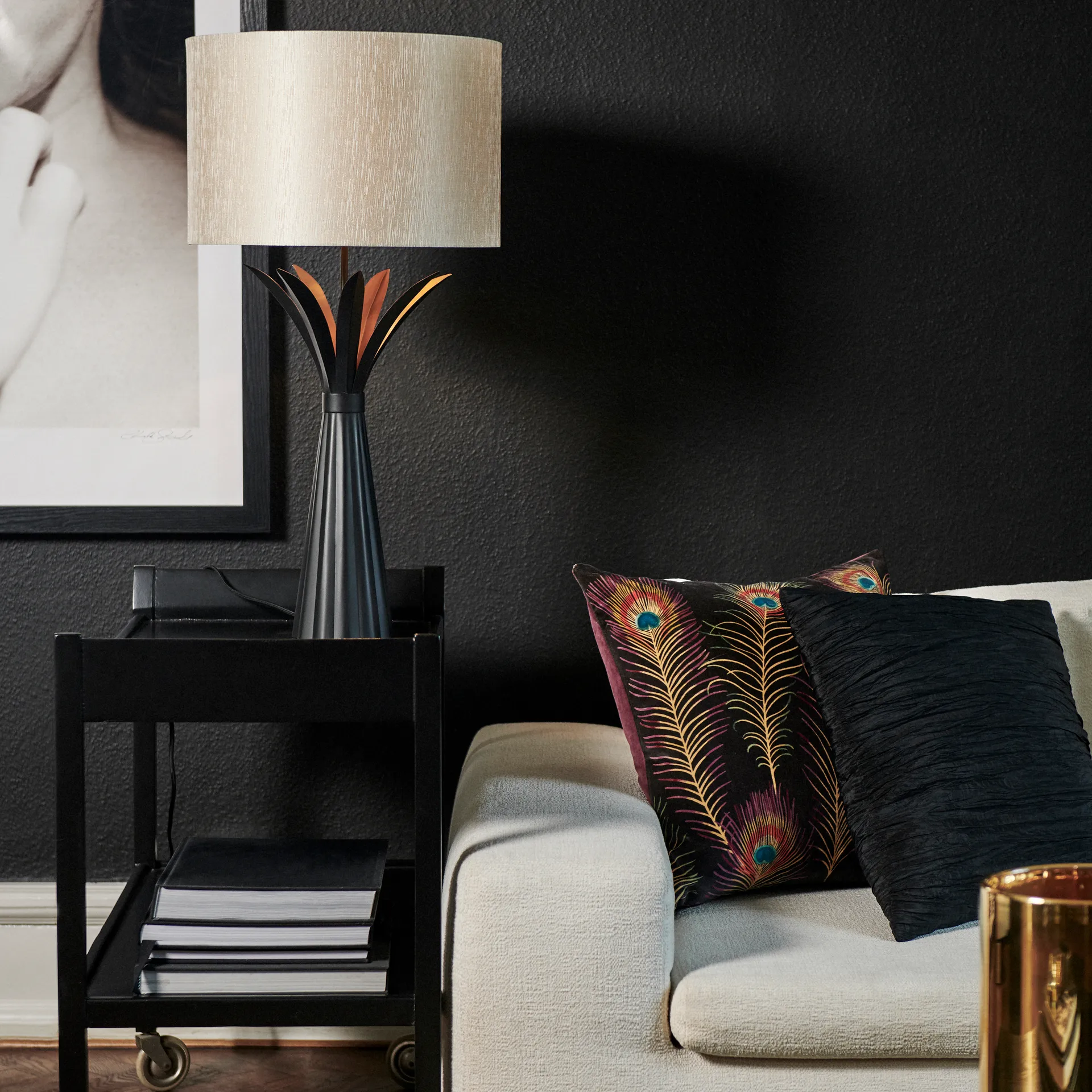 Claire lamp base, black Watt & Veke