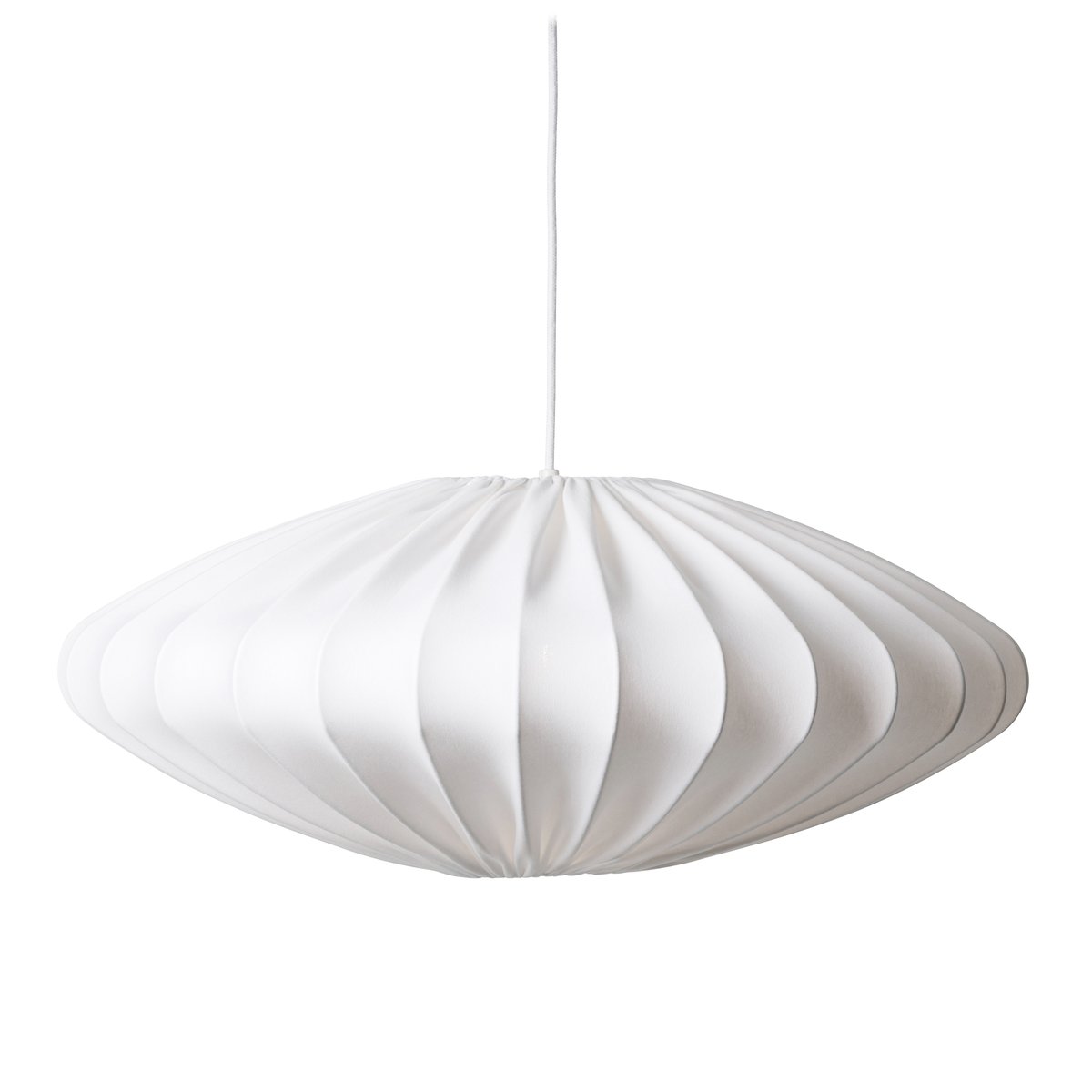 Watt & Veke Ellipse lamp shade 65 cm cotton White | Scandinavian Design | Pendant lamps | White