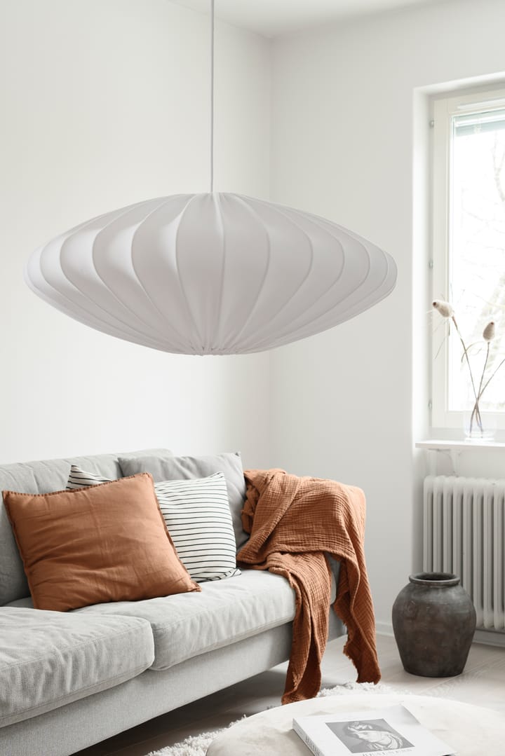 Ellipse lamp shade 65 cm cotton - White - Watt & Veke