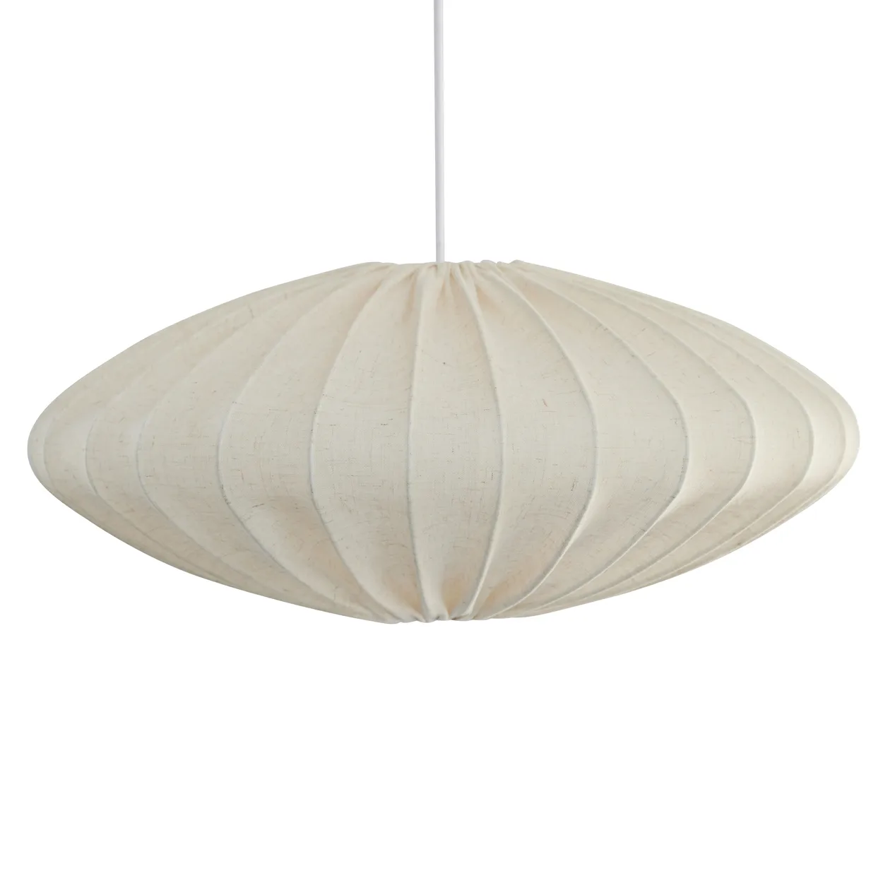 Watt & Veke Ellipse lamp shade 65 cm linen Natural | Scandinavian Design | Pendant lamps | Beige