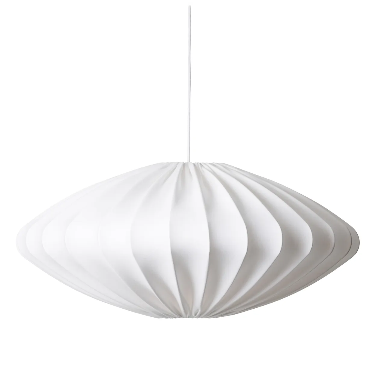 Watt & Veke Ellipse lamp shade 80 cm cotton White | Scandinavian Design | Pendant lamps | White