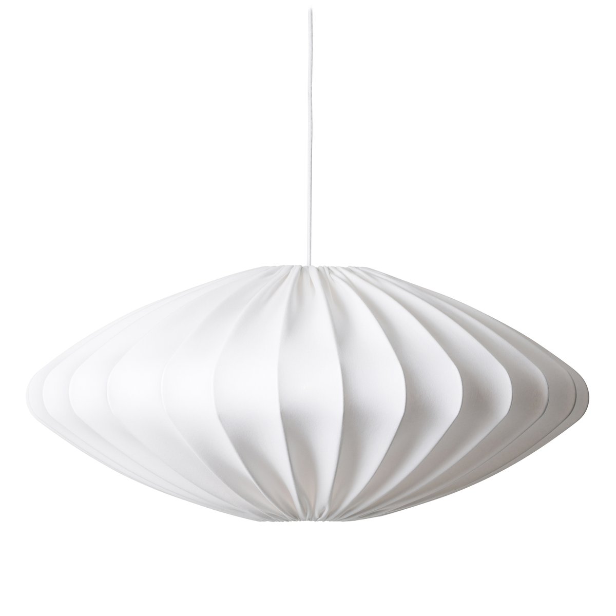 Watt & Veke Ellipse lamp shade 80 cm cotton White | Scandinavian Design | Pendant lamps | White