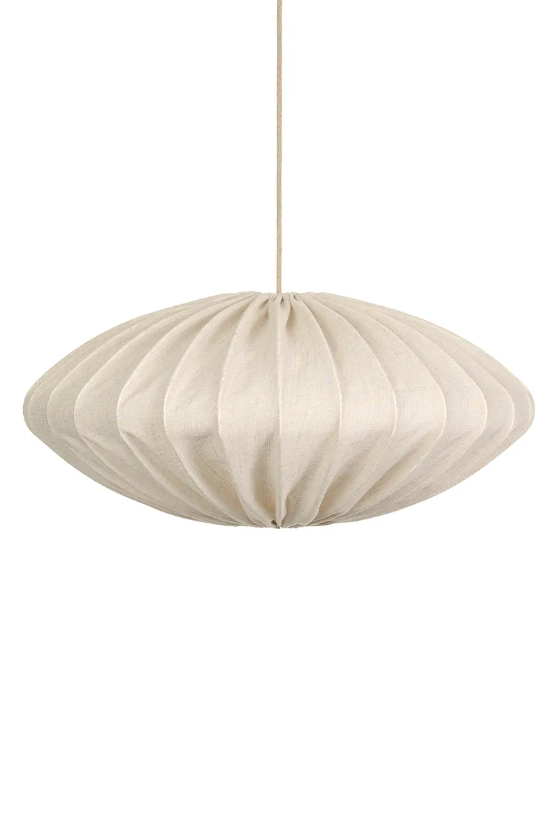 Ellipse lampshade linen 80 cm, Nature Watt & Veke
