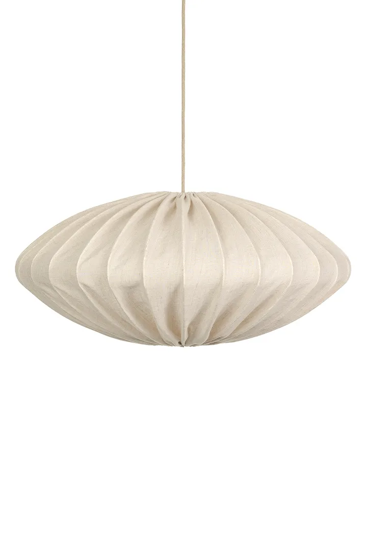 Ellipse lampshade linen 80 cm - Nature - Watt & Veke