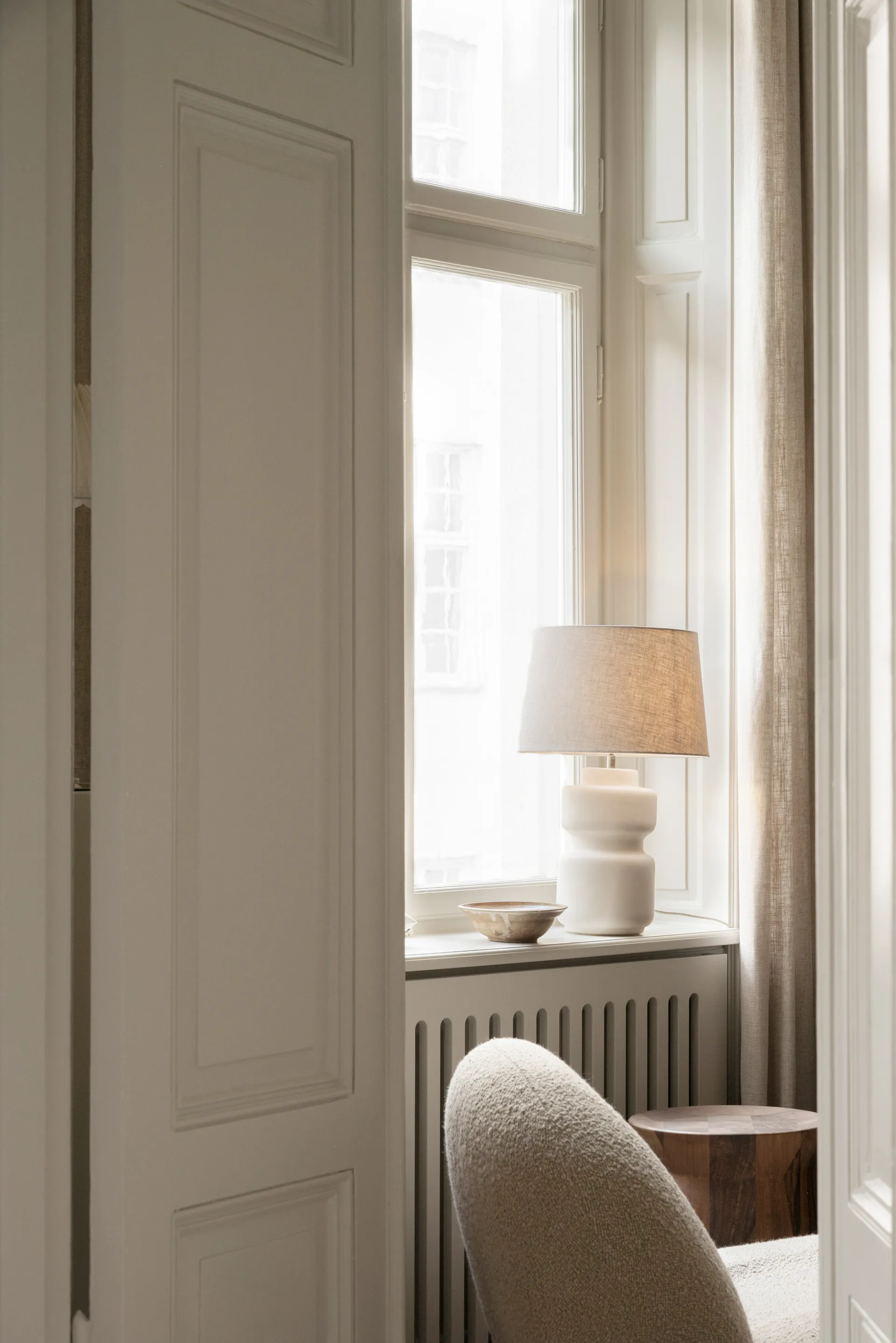 Evy lamp base 37 cm, White-ivory Watt & Veke