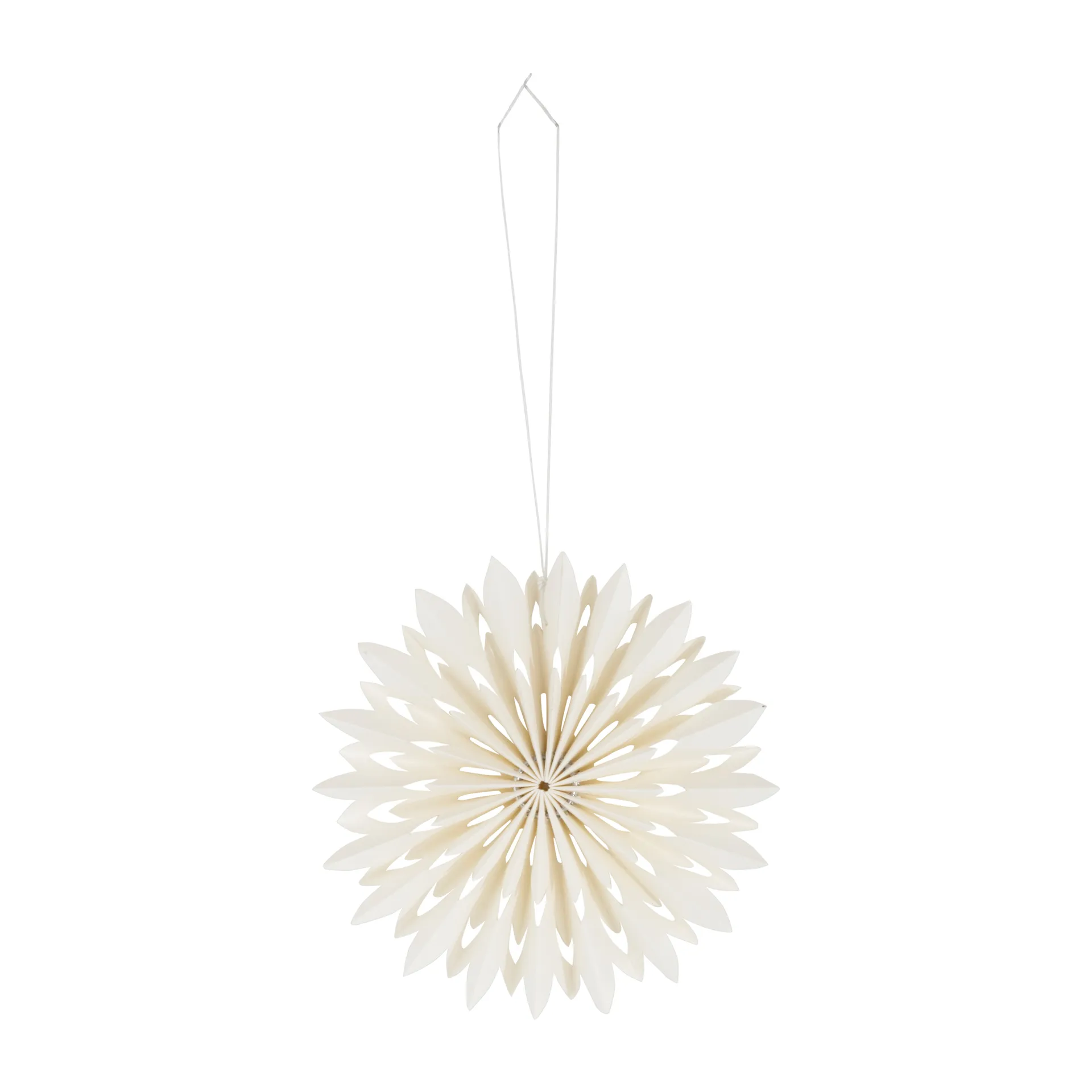 Flake Christmas decoration Ø10 cm, White Watt & Veke