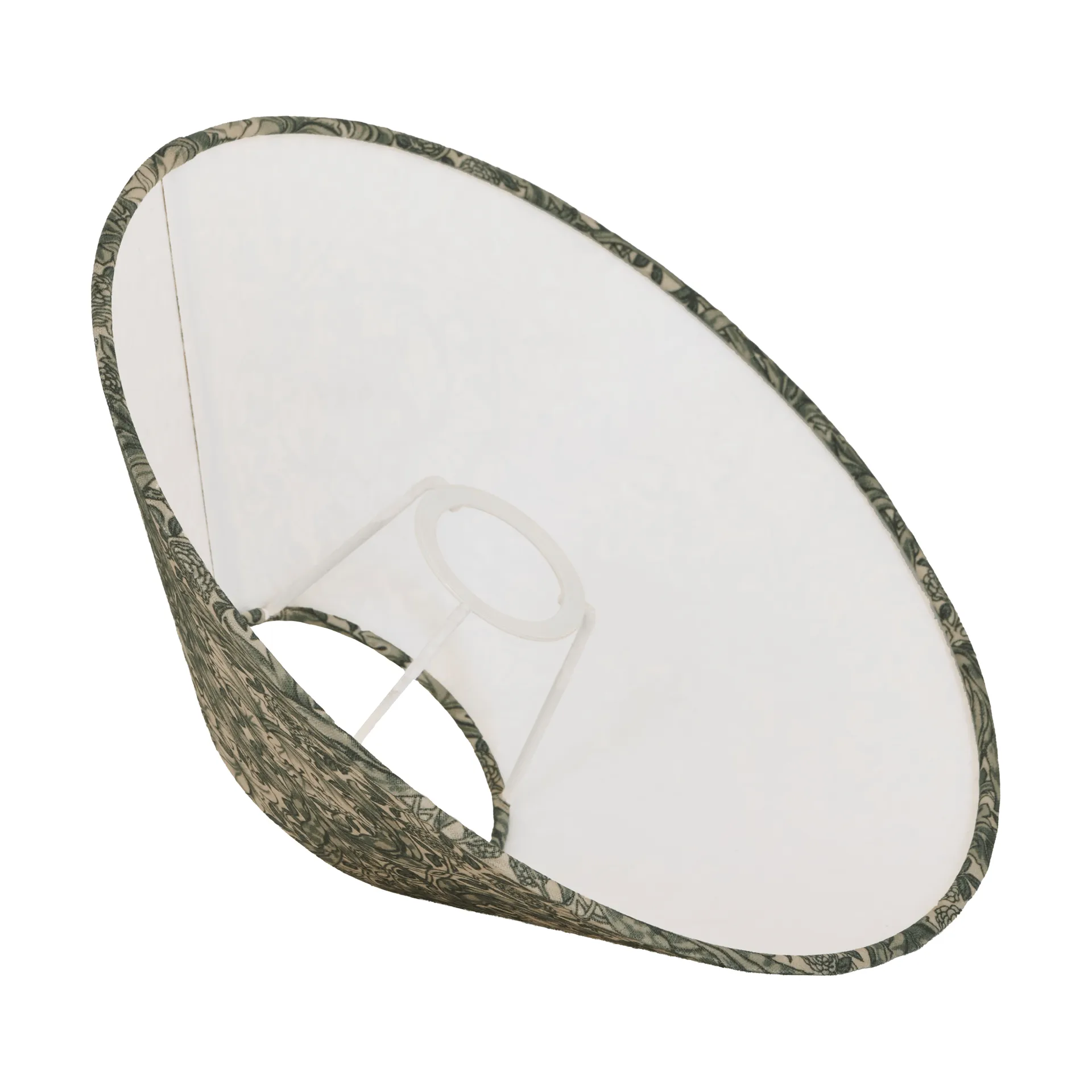 Flat shade lampshade, African marigold green, Ø30x9 cm Watt & Veke