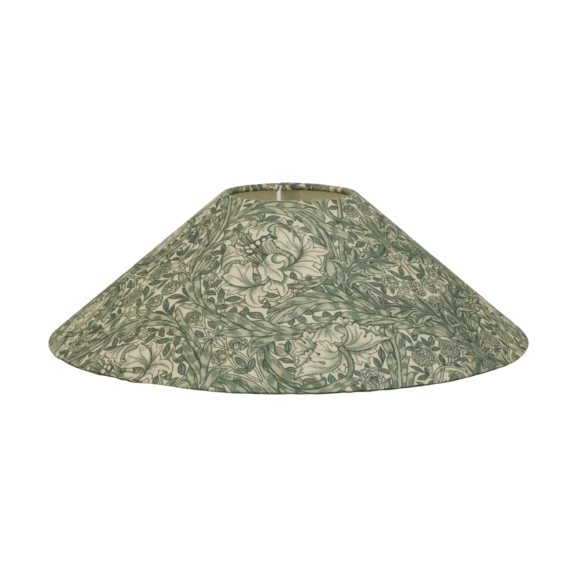 Flat shade lampshade, African marigold green, Ø36x10 cm Watt & Veke