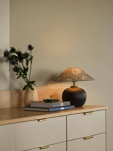 Flat shade lampshade - African marigold green, Ø36x10 cm - Watt & Veke