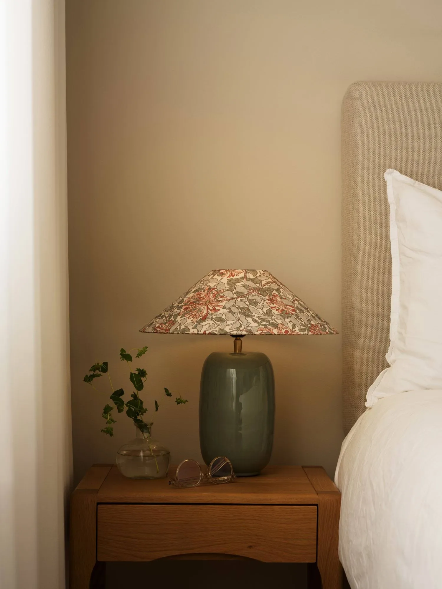 Flat shade lampshade, Honeysuckle blush, Ø36x10 cm Watt & Veke