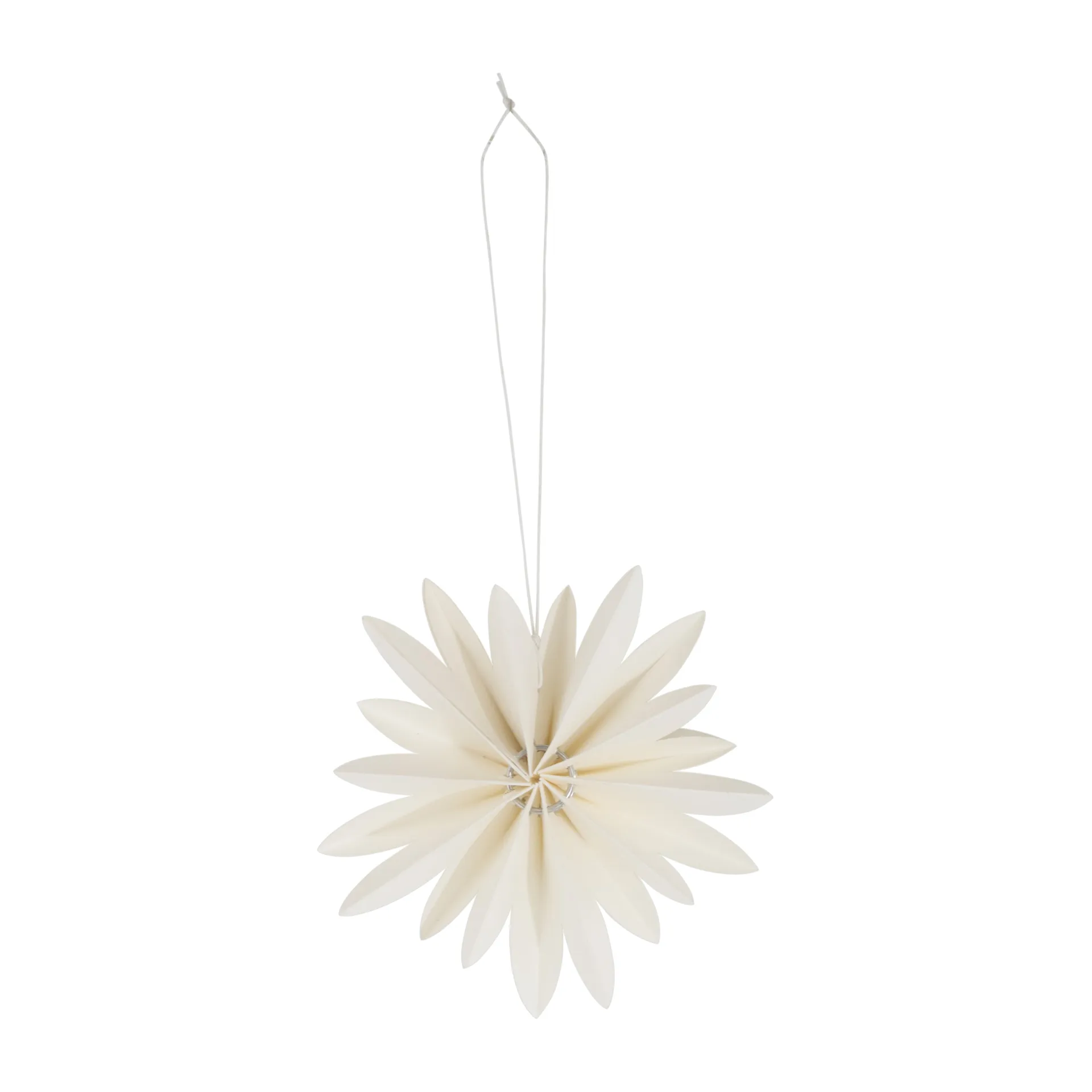 Flower Christmas decoration Ø10 cm, White Watt & Veke