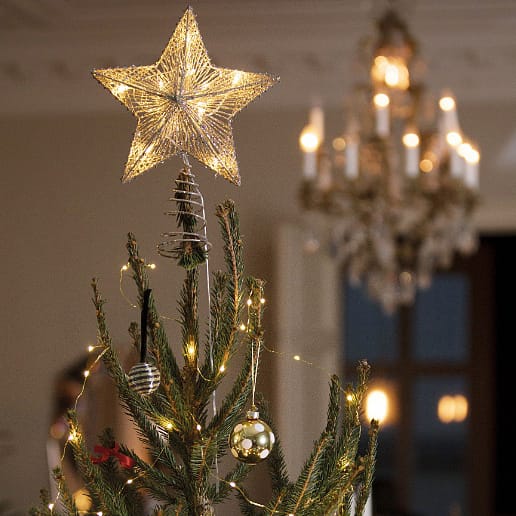 Gloria Christmas tree topper - silver - Watt & Veke