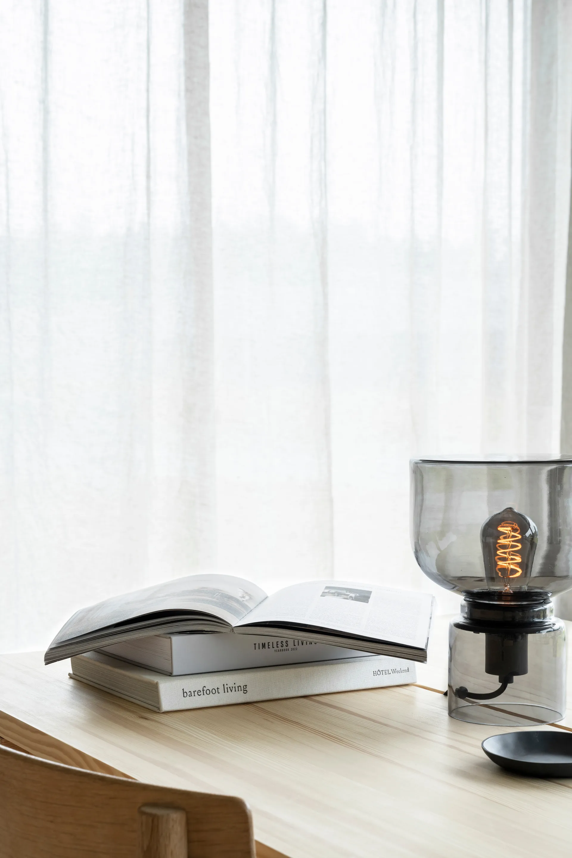 Grace table lamp, Smokey grey Watt & Veke
