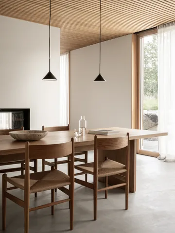 Kuro pendant lamp - Black, Ø17x9 cm - Watt & Veke