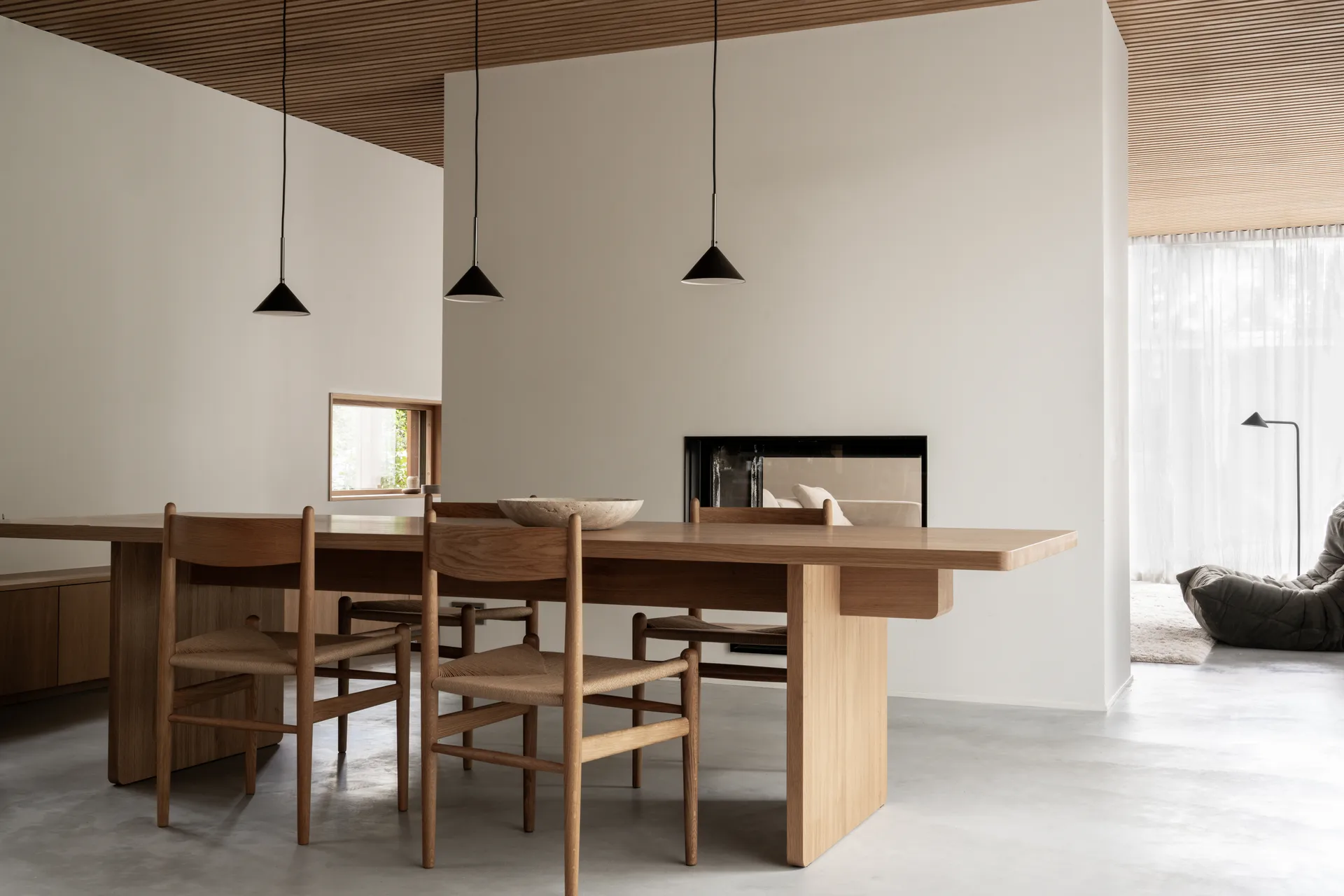 Kuro pendant lamp, Black, Ø17x9 cm Watt & Veke