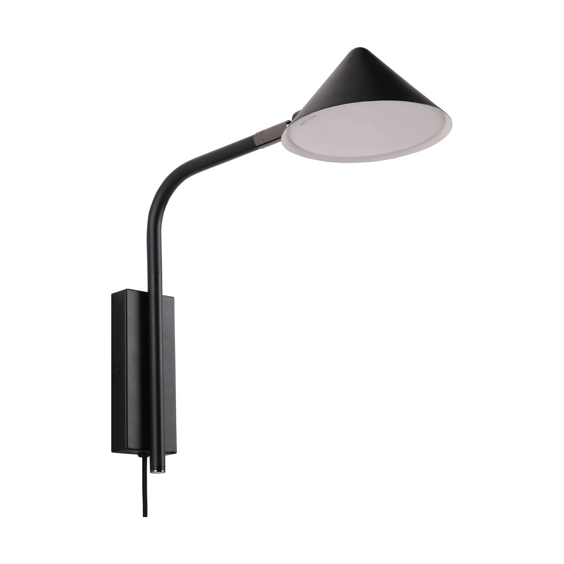 Kuro wall lamp, Black, Ø14x32 cm, wall Watt & Veke
