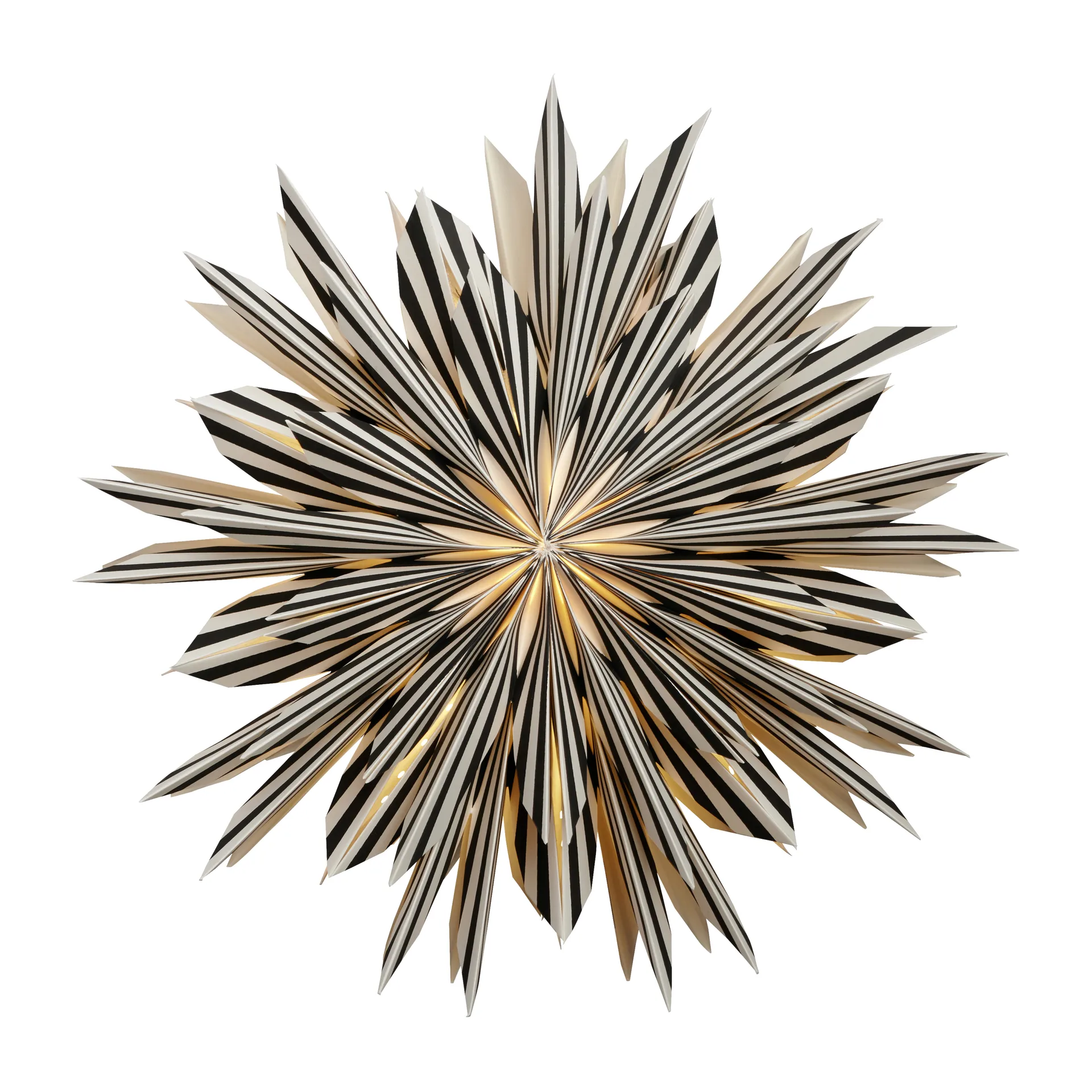 Leah advent star Ø50 cm, Black-white Watt & Veke