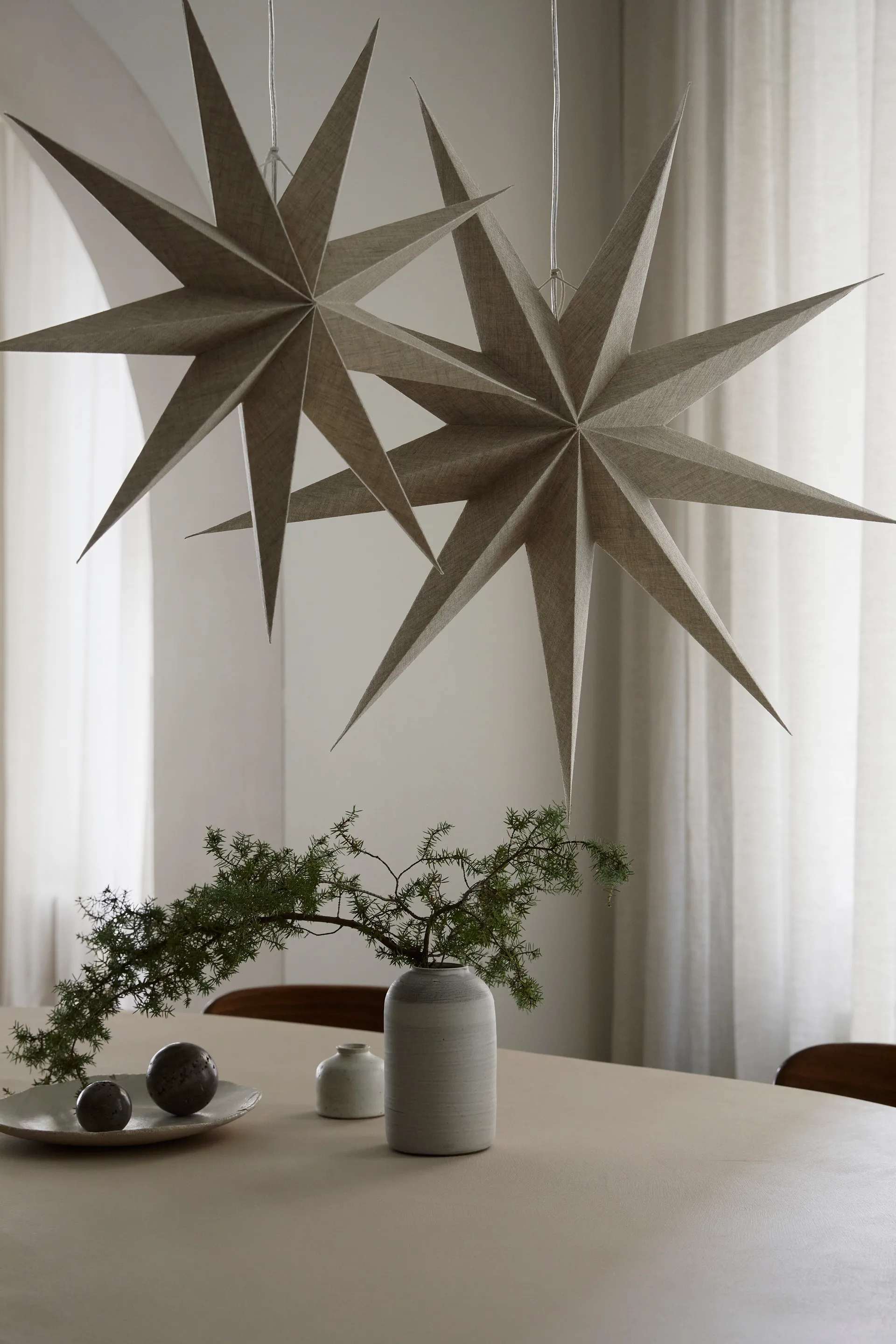 Lina advent star Ø60 cm, Natural Watt & Veke